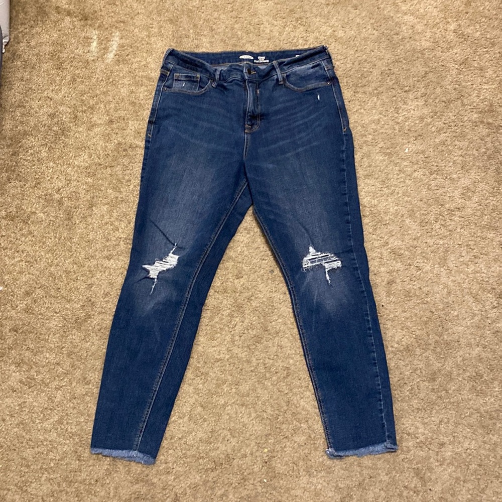 Dark Blue Rockstar skinny jeans